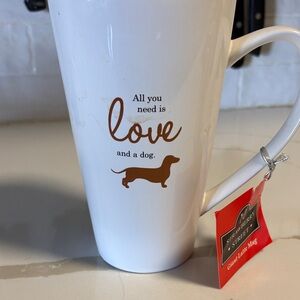 Giant Latte Mug All you need is love and a dog